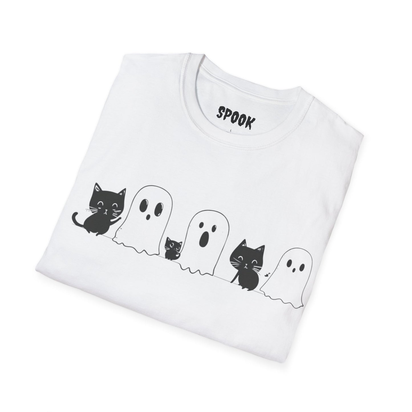 Cats&Ghosts Halloween Unisex T-Shirt