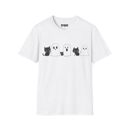 Cats&Ghosts Halloween Unisex T-Shirt