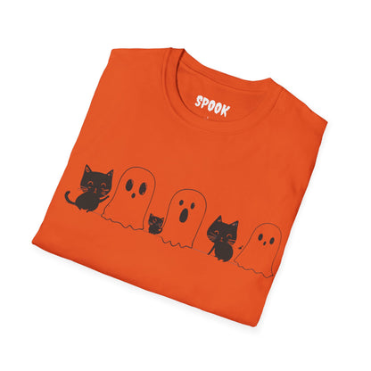 Cats&Ghosts Halloween Unisex T-Shirt