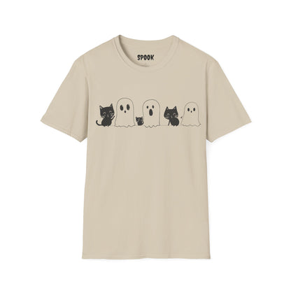 Cats&Ghosts Halloween Unisex T-Shirt