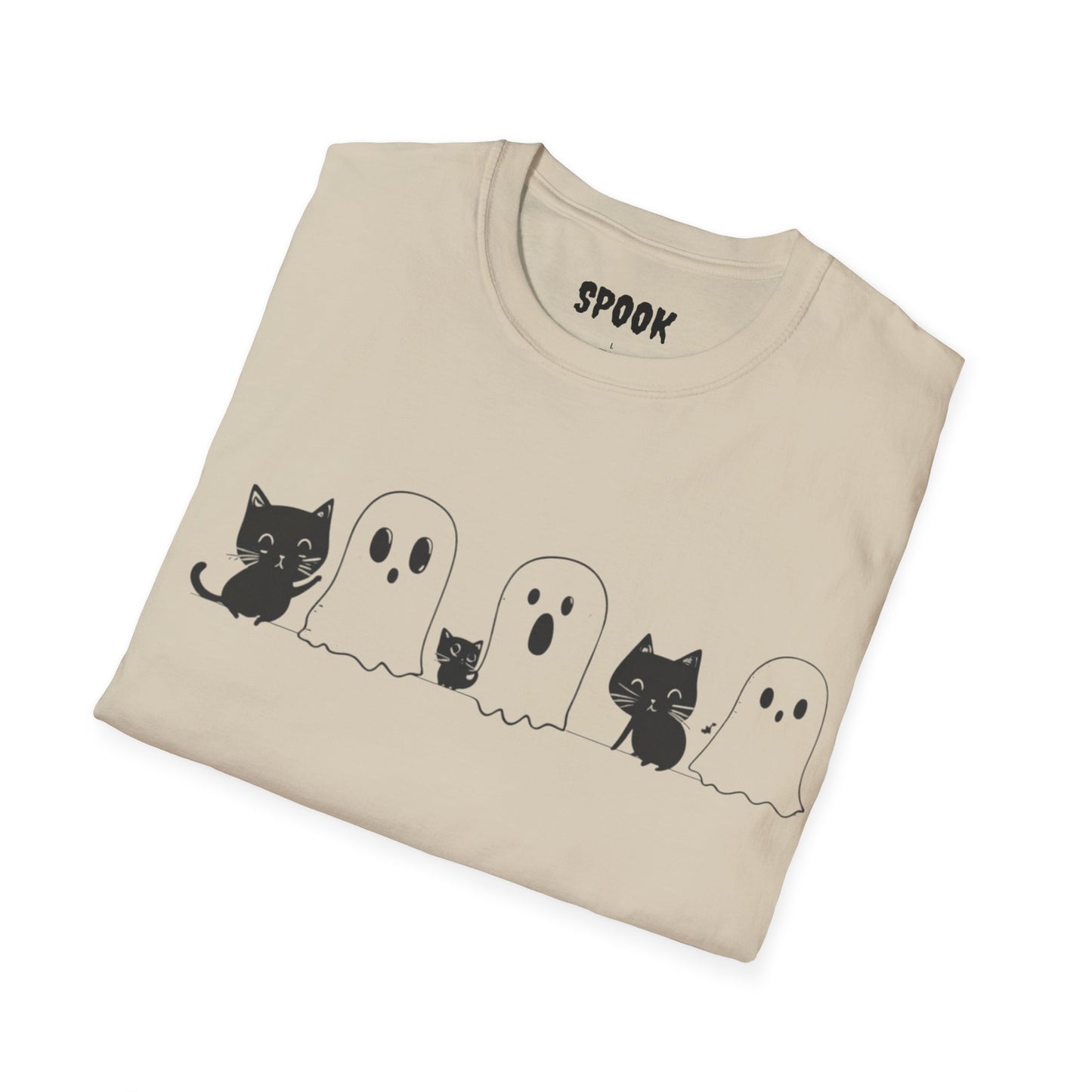 Cats&Ghosts Halloween Unisex T-Shirt